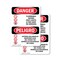 Signmission Flammable Vapors Keep Fire Away Bilingual Danger Sign, Vinyl Decal, 7in W x 10in L, 2PK OS-2PACK-DS-D-710-VS-1257 - alternate 1